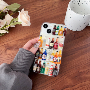 Funda de Teléfono 3D con Diseño de Botella de Cerveza para iPhone 16 Pro Max 15 Plus 11 13 12 14 Plus, Funda Protectora Antigolpes Modelo 17 Pro Max XS, Diseño Personalizado - Product Image 4