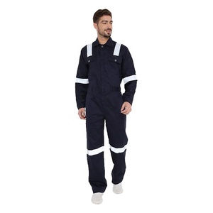 Combinaison de travail haute visibilité réfléchissante pour hommes, vêtements de travail de sécurité, vêtements de travail industriels, imperméables, coupe-vent, fluorescents, multi-poches - Product Image 1