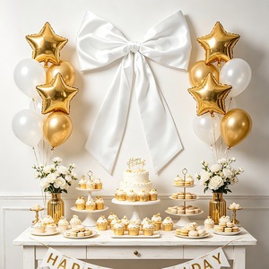 Décor <span class=keywords><strong>de</strong></span> fond blanc extra-large avec nœud pour mariage, <span class=keywords><strong>anniversaire</strong></span>, fête en extérieur, séance photo, amélioration <span class=keywords><strong>de</strong></span> l'ambiance - Modèle <span class=keywords><strong>de</strong></span> toile <span class=keywords><strong>de</strong></span> fond - Product Image 3