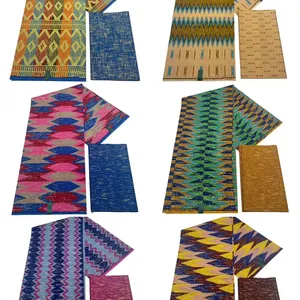 Vente en gros de tissu africain imprimé à la cire vêtements textile matériel africain ankara tissu africain imprimé à la cire 6 yards