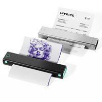 Mesin Printer Stencil Tato Phomemo M08F, Printer Tato Termal Mini Portabel, Printer Transfer Tato Nirkabel Mobile