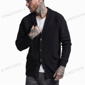 Personalizzato OEM e ODM uomo Twist <span class=keywords><strong>Cardigan</strong></span> maglioni con scollo a V maglione di lana <span class=keywords><strong>Cardigan</strong></span> <span class=keywords><strong>nero</strong></span> aperto Botton <span class=keywords><strong>Cardigan</strong></span> oversize lavorato a maglia di <span class=keywords><strong>cotone</strong></span> - Product Image 5