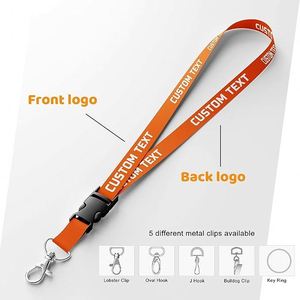 Personalized YUDI Brand Sublimation Printed Polyester Lanyards <b>Hook</b> Custom Logo ID Card Badge Holder Easy Clean Colorful Model - Product Image 2