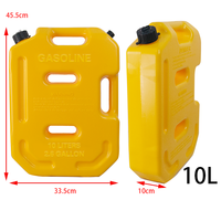 Rusya 4x4 Arazi Araçları için 10L Taşınabilir Bidon - Kar Motosikleti ATV UTV Benzin Dizel için Kilitli 2.6 Galon HDPE Yakıt Deposu