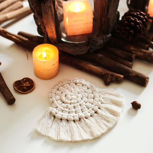 Artilady Nordic Europa Macrame Cup Pad Boho Tafelkleed Tafel Mat Pure Handgemaakte Katoenen Gevlochten Antislip Isolatie Mats - Product Image 4