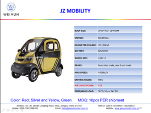 CE adulto mini coche eléctrico para pasajeros usado con AC en el precio bajo en venta - Product Image 6