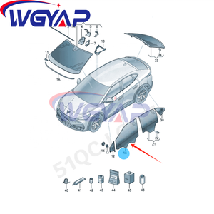 WGYAP OEM 11H845201 11H845202 Vitre de porte avant de <span class=keywords><strong>voiture</strong></span>, état neuf, pour Volkswagen ID UNYX SEAT Tavascan <span class=keywords><strong>CUPRA</strong></span> - Product Image 5