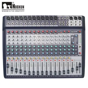 Mixer Audio Digital Suara Grup XLR Seimbang Mono 2 Saluran 10/12/16/18/24