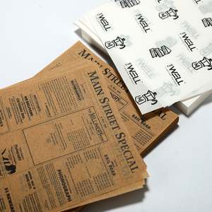 กระดาษห่อแซนด์วิชแบบเคลือบแว็กซ์สำหรับอาหารฟาสต์ฟู้ด เกรดสำหรับห่อแฮมเบอร์เกอร์  ผู้จำหน่ายกระดาษห่ออาหาร PE ป้องกันไขมัน - Product Image 5