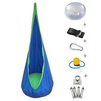 Chaise de balançoire pour enfants siège de balançoire suspendu à poche chaise hamac avec oreiller gonflable