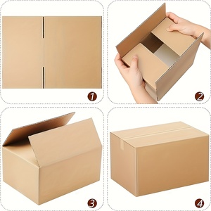 Scatola di cartone con logo personalizzato stampa di carta portaoggetti grandi contenitori che inviano cartone ondulato - Product Image 3