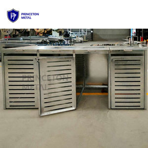 Princeton Kim Loại Thân Thiện Với Môi Nhôm Không Thấm Nước Thùng Rác Xử lý <span class=keywords><strong>Bin</strong></span> Ngoài Trời Thùng Rác Có Thể Lưu Trữ đổ Thùng Rác - Product Image 4