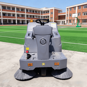 Nouvelle balayeuse industrielle électrique automatique autoportée pour le nettoyage des sols, polisseuse à faible bruit, 48V, largeur de nettoyage 1500mm - Product Image 3