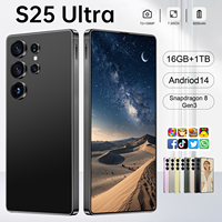 Smartphone Android 16 S25 Ultra 2026 Baru 72MP+108MP, Layar OLED HD 7.3 inci 144Hz, RAM 16GB+1TB, Pengisian Cepat 100W, 3G4G5G, Bahasa Spanyol