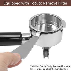 Porte-filtre 51mm 2/3 Oreilles Café Espresso Porte-filtre pour <span class=keywords><strong>Machine</strong></span> à Café - Product Image 5