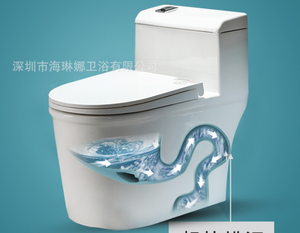โถสุขภัณฑ์เซรามิกแบบชิ้นเดียว ระบบกดน้ำสองปุ่ม สำหรับห้องน้ำ - Product Image 4