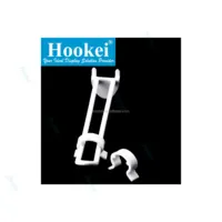 Black Peg Hook Stoppers, Squeeze & Pinch Inventory Control Clips