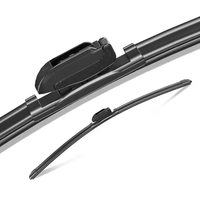 Limpiaparabrisas de coche sin hueso multifunción Bozhi para todas las estaciones, limpiaparabrisas doble suave Universal, 1 pieza para Audi Corolla Rav4