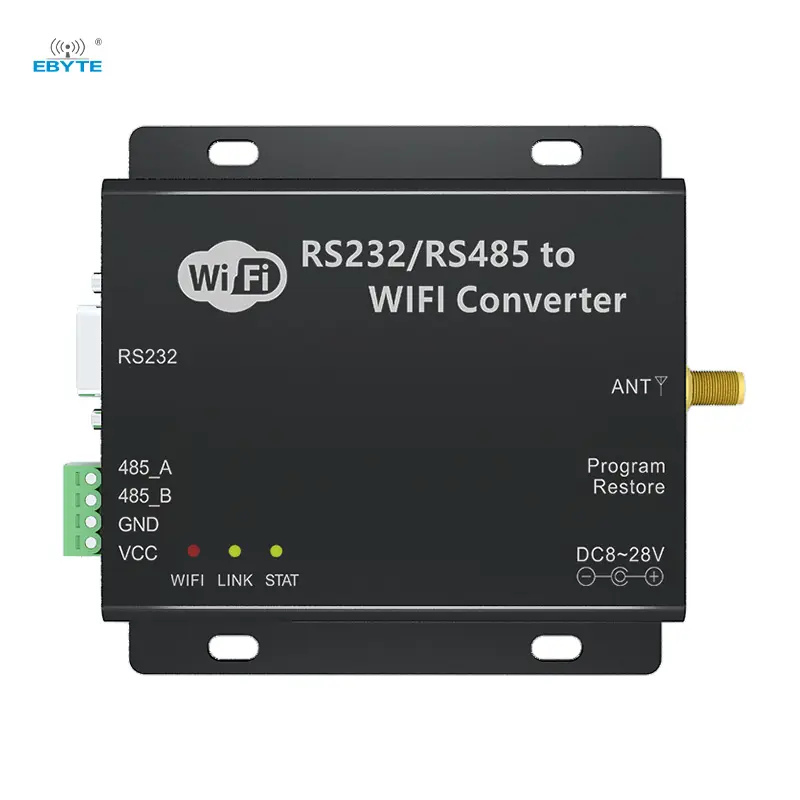 Ebyte CC3200 RS232 RS485 wi-fi veri verici alıcı E103-W02DTU 802.11b/g/n 2.4ghz endüstriyel wifi seri sunucu dönüştürücü