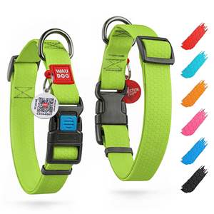 Collar Moderno para Perro Waudog Verde, 14-23 Pulgadas, 1 Pulgada de Ancho, Acolchado, de Nailon, con Hebilla Ajustable para Perros Medianos y Grandes - Product Image 1