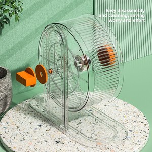 Support de roue pour <span class=keywords><strong>hamster</strong></span> à double roulement, réglable en hauteur, large, fournitures pour animaux de compagnie - Product Image 4