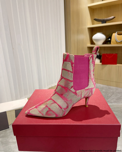 Nouvelle Arrivée Bottes Mi-Mollet en Cuir Sexy à Bout Pointu et Talon Aiguille avec Brides Croisées pour Femmes Grandes Tailles - Product Image 4