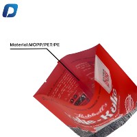 Sac en plastique aluminium imprimé personnalisé Pochette à joint latéral arrière Popcorn et chips Sac à oreiller anti-odeur pour collation