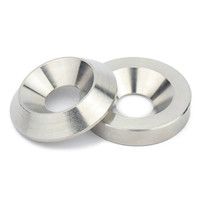 Ring Cekung dan Cembung Berbentuk Kerucut Baja Tahan Karat 304, Washer Kerucut, Gasket Datar Kepala Cekung Padat M3 M4 M5 M6 M8 M10