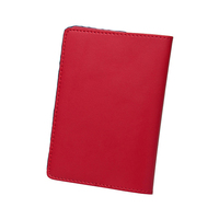 Portefeuille pour passeport en cuir PU rouge personnalisé, couvre documents de voyage de luxe, porte-cartes, étui pour passeport américain, porte-monnaie