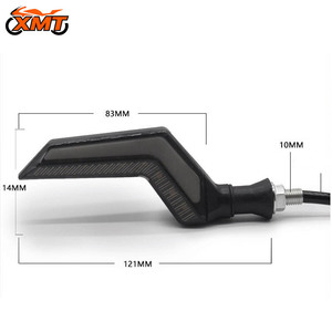 Feu <span class=keywords><strong>de</strong></span> signalisation <span class=keywords><strong>de</strong></span> modification <span class=keywords><strong>de</strong></span> <span class=keywords><strong>moto</strong></span>, <span class=keywords><strong>clignotant</strong></span> bicolore, lumière <span class=keywords><strong>de</strong></span> <span class=keywords><strong>jour</strong></span> à LED universelle 12V à défilement dynamique - Product Image 4