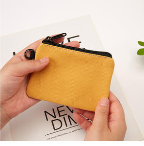 Nouveau Style Mode Toile Sac Promotion Cadeau Simple Sac Logo Personnalisé Petit Porte-Monnaie Mini Porte-Carte Portefeuille - Product Image 6