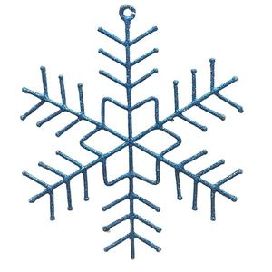 เครื่องประดับต้นคริสต์มาสเกล็ดหิมะโลหะสีทองทำด้วยมือมีขนาดและรูปร่างที่ปรับแต่งได้ - Product Image 1