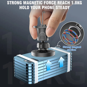 Soporte magnético <span class=keywords><strong>de</strong></span> teléfono móvil <span class=keywords><strong>para</strong></span> coche, <span class=keywords><strong>cargador</strong></span> inalámbrico con gancho <span class=keywords><strong>de</strong></span> Metal, 15W, novedad - Product Image 3