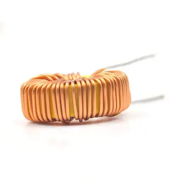 Modo común Choke Blanco Amarillo Inductor Toroide Vertical 220uH 5.8A Inductor bobina de choque de potencia