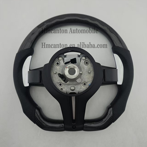 Volante Deportivo de Fibra de Carbono y Cuero Perforado con LED para BMW Serie 3, Serie 5, F10, F20, F30, F90, F01, F02 - Product Image 5