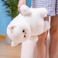 Peluche courte Zhuoyou, chat mignon et câlin - 31cm-50cm - Cadeau d'anniversaire parfait pour les filles