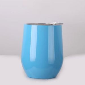 Gobelets à vin isothermes en acier inoxydable en gros - Tasse de voyage à double paroi avec couvercle pour le camping, la plage et les activités de plein air - Product Image 3