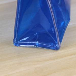 Factory Wholesale Student Pencil case PVC Colored Pencil case Semi Transparent Storage Stationery <b>Bags</b> Custom Logos and Size - Product Image 3