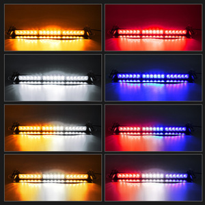 ไฟฉุกเฉิน LED แบบใหม่สำหรับกระจกหน้า/หลังรถยนต์ ไฟสโตรบแบบแท่งสำหรับแผงหน้าปัด ไฟเตือนการจราจร ไฟเตือนอันตราย ไฟแฟลชสำหรับรถบรรทุก มาตรฐานกันน้ำ IP65 - Product Image 4