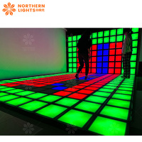 Carrelage de piste de danse multifonctionnel pour l'intérieur, éclairage de scène, marelle interactive, jeu de sol à LED actif