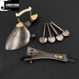 2024 סט אביזרי כינור מוסיקה של ג'ינג'ינג, משענת סנטר כינור+ ברגים לשענת סנטר+ כוונון עדין+ פגים+ סיכות קצה+ ציצית זנב - Product Image 5