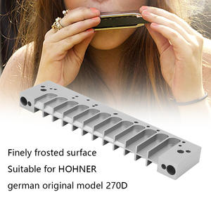 Peine armónica <span class=keywords><strong>Escala</strong></span> cromática de 12 agujeros para HOHNER 270D Original 270 LA12 TOOTS Reed PlateSilver - Product Image 4