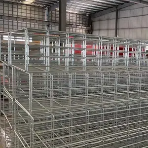 Cable Tray Factory Wire Mesh Basket Steel Metal Cable Tray Galvanized Wire Mesh Net Tray