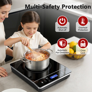 Placa de Inducción Portátil, Hornilla de Inducción de 1800W con Pantalla Táctil LCD, 20 Modos de Cocción y Temporizador de 3 Horas - Product Image 4