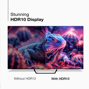 Téléviseur intelligent 4K de 75 pouces avec taux de rafraîchissement LED de 120 Hz, boîtier blanc, compatibilité avec tableau interactif, Smart TV - Product Image 4