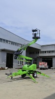 Nacelle élévatrice articulée légère certifiée CE 10-12m, à entraînement électrique pour la remplacement et la maintenance des luminaires de plafond de bibliothèque