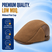 Casquette Gavroche Bicolore Marron Camel Homme Femme, Visière Grainée, Sangle Réglable, Boucle Métallique, Style Décontracté, Vente en Gros