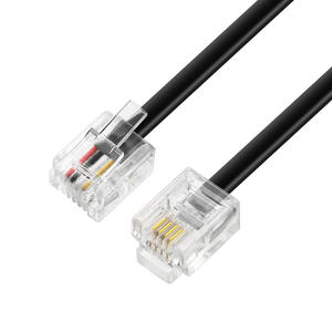 固定電話 & 直接接続用28AWG RJ11 PVCジャケットフラット電話Cable-6P2C/6P4C既製コード卸売 - Product Image 2
