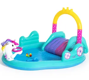 Bestway 53097 Mágico Unicorm Carriage Play Center Piscina Inflável Crianças