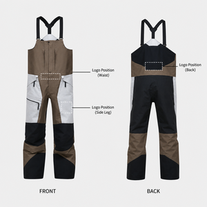 <span class=keywords><strong>Pantalon</strong></span> de ski pour homme personnalisé, imperméable, coupe-vent, pour le snowboard, avec logo OEM sur mesure, fabrication en usine - Product Image 4